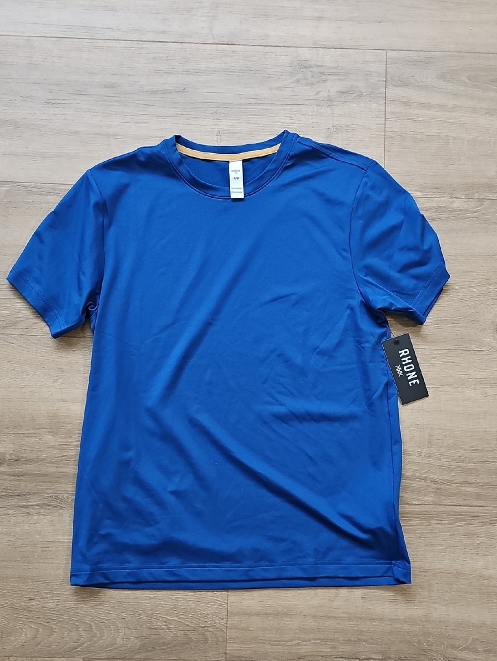 RHONE Backspin Tee True Blue Mens Short Sleeve Active Tee